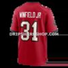Mens Nike Antoine Winfield Jr Red Tampa Bay Buccaneers Game Jersey