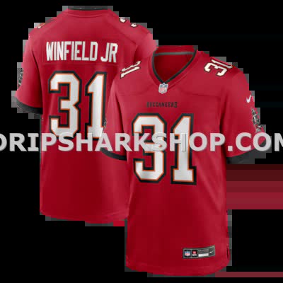 Mens Nike Antoine Winfield Jr Red Tampa Bay Buccaneers Game Jersey