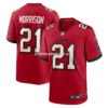 Mens Nike Benjamin Morrison Red Tampa Bay Buccaneers Team Game Jersey