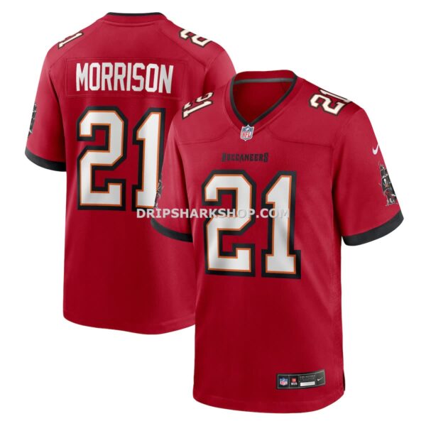 Mens Nike Benjamin Morrison Red Tampa Bay Buccaneers Team Game Jersey