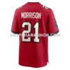 Mens Nike Benjamin Morrison Red Tampa Bay Buccaneers Team Game Jersey