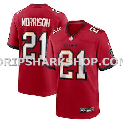 Mens Nike Benjamin Morrison Red Tampa Bay Buccaneers Team Game Jersey