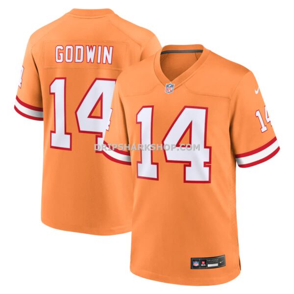 Mens Nike Chris Godwin Orange Tampa Bay Buccaneers Throwback Game Jersey