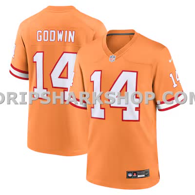 Mens Nike Chris Godwin Orange Tampa Bay Buccaneers Throwback Game Jersey