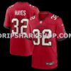 NFL308edeM01-fcb009 Mens Nike Josh Hayes Red Tampa Bay Buccaneers Game Jersey