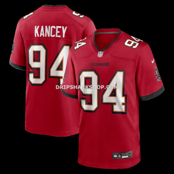 Mens Nike Calijah Kancey Red Tampa Bay Buccaneers Game Jersey