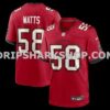 Mens Nike Markees Watts Red Tampa Bay Buccaneers Game Jersey