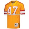 Mens Mitchell And Ness John Lynch Orange Tampa Bay Buccaneers 1993 Authentic Throwback Retired Player Jersey