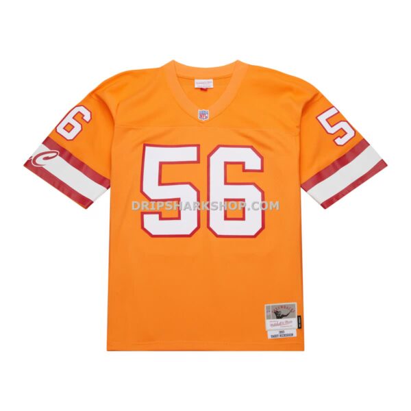 NFL309b61G04-21184e Mens Mitchell And Ness Hardy Nickerson Orange Tampa Bay Buccaneers 1993 Legacy Replica Jersey