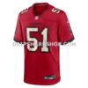 Mens Nike David Walker Red Tampa Bay Buccaneers Team Game Jersey