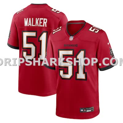 Mens Nike David Walker Red Tampa Bay Buccaneers Team Game Jersey