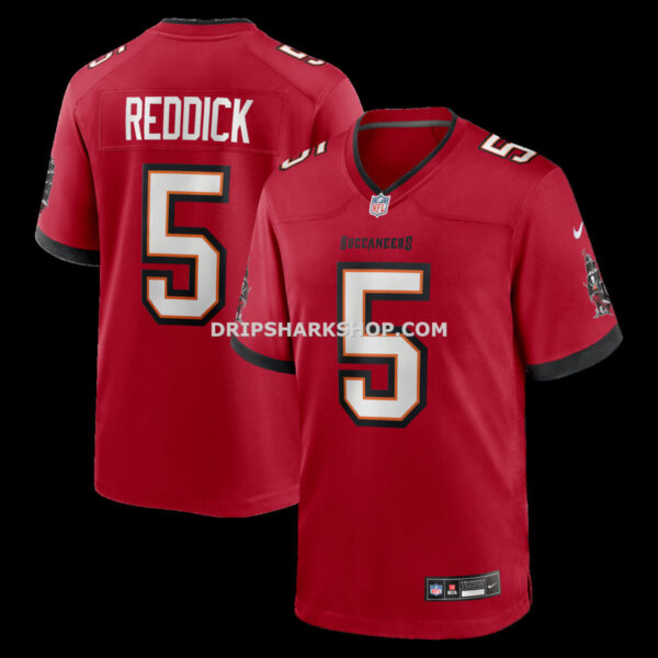 Mens Nike Haason Reddick Red Tampa Bay Buccaneers Team Game Jersey