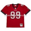 Mens Mitchell And Ness Warren Sapp Red Tampa Bay Buccaneers 2002 Legacy Replica Jersey