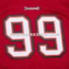Mens Mitchell And Ness Warren Sapp Red Tampa Bay Buccaneers 2002 Legacy Replica Jersey