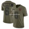 Mens Nike Baker Mayfield Olive Tampa Bay Buccaneers 2025 Salute To Service Limited Jersey