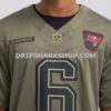 Mens Nike Baker Mayfield Olive Tampa Bay Buccaneers 2025 Salute To Service Limited Jersey