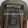 Mens Nike Baker Mayfield Olive Tampa Bay Buccaneers 2025 Salute To Service Limited Jersey