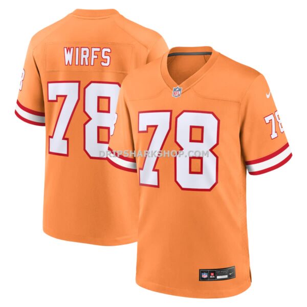 NFL30a692G04-aec742 Mens Nike Tristan Wirfs Orange Tampa Bay Buccaneers Alternate Game Jersey