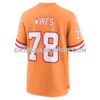 NFL30a692G06-524c81 Mens Nike Tristan Wirfs Orange Tampa Bay Buccaneers Alternate Game Jersey