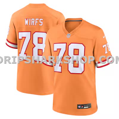 Mens Nike Tristan Wirfs Orange Tampa Bay Buccaneers Alternate Game Jersey