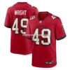 NFL30a723G04-bf5999 Mens Nike Owen Wright Red Tampa Bay Buccaneers Team Game Jersey