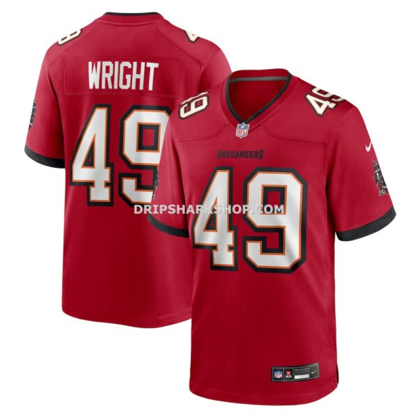 NFL30a723G04-bf5999 Mens Nike Owen Wright Red Tampa Bay Buccaneers Team Game Jersey