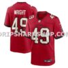 NFL30a723M01-09f025 Mens Nike Owen Wright Red Tampa Bay Buccaneers Team Game Jersey