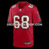 Mens Nike Ben Bredeson Red Tampa Bay Buccaneers Game Jersey