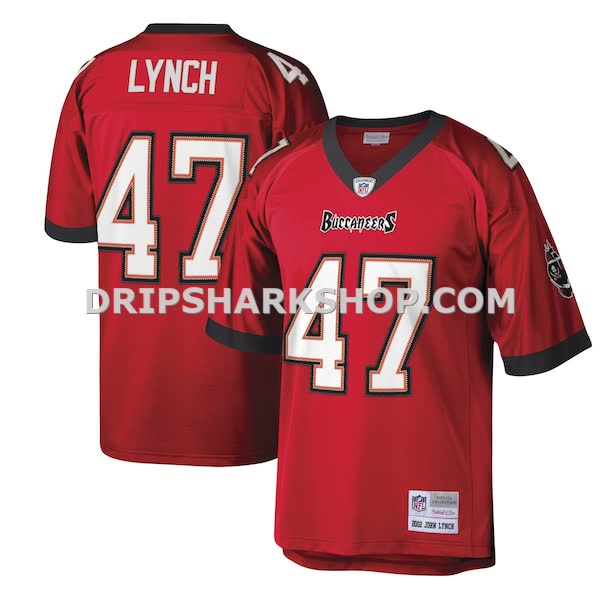 Mens Mitchell And Ness John Lynch Red Tampa Bay Buccaneers Legacy Replica Jersey Pi3610000