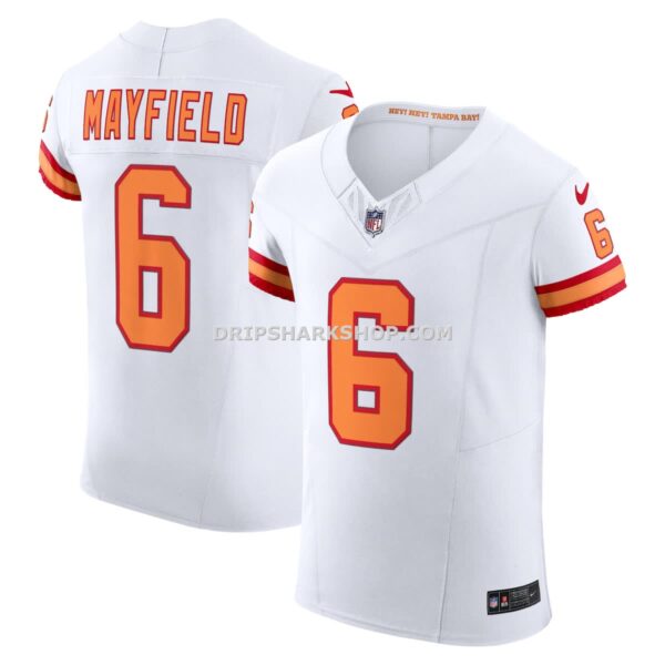 Mens Nike Baker Mayfield White Tampa Bay Buccaneers The 76 Jersey Vapor Fuse Elite Jersey