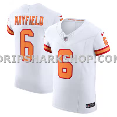 Mens Nike Baker Mayfield White Tampa Bay Buccaneers The 76 Jersey Vapor Fuse Elite Jersey