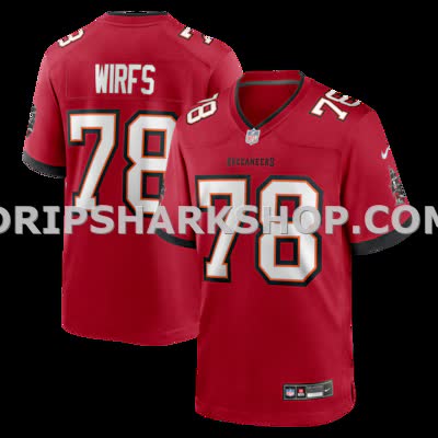 Mens Nike Tristan Wirfs Red Tampa Bay Buccaneers Player Game Jersey