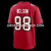 Mens Nike Anthony Nelson Red Tampa Bay Buccaneers Game Jersey