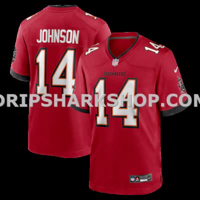 Mens Nike Brad Johnson Red Tampa Bay Buccaneers Game Retired Player Jersey