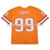 Mens Mitchell And Ness Warren Sapp Orange Tampa Bay Buccaneers 1995 Legacy Replica Jersey