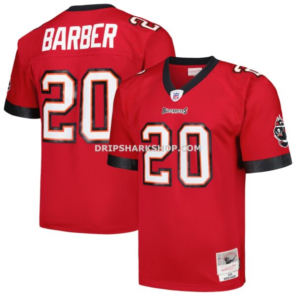 NFL30d2d2G04-fd9d4e Mens Mitchell And Ness Ronde Barber Red Tampa Bay Buccaneers Legacy Replica Jersey