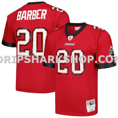 Mens Mitchell And Ness Ronde Barber Red Tampa Bay Buccaneers Legacy Replica Jersey