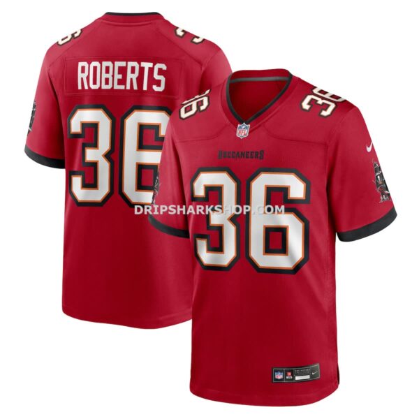Mens Nike Jj Roberts Red Tampa Bay Buccaneers Team Game Jersey