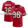 Mens Nike Jj Roberts Red Tampa Bay Buccaneers Team Game Jersey