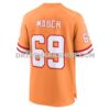 Mens Nike Cody Mauch Orange Tampa Bay Buccaneers Alternate Game Jersey