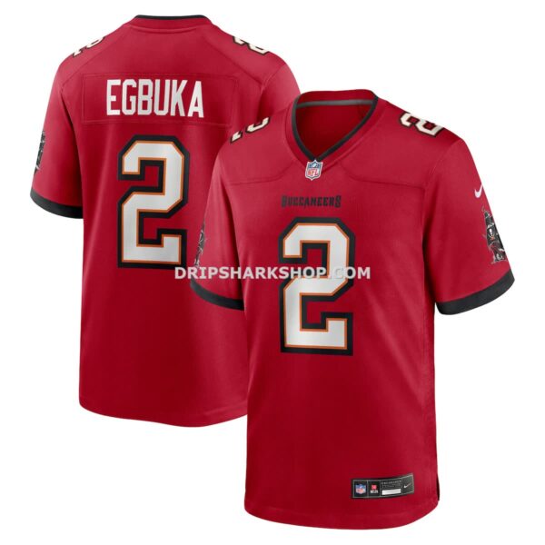 Mens Nike Emeka Egbuka Red Tampa Bay Buccaneers Team Game Jersey