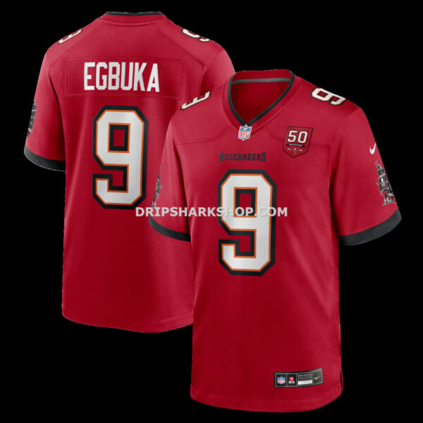 Mens Nike Emeka Egbuka Red Tampa Bay Buccaneers Team Game Jersey