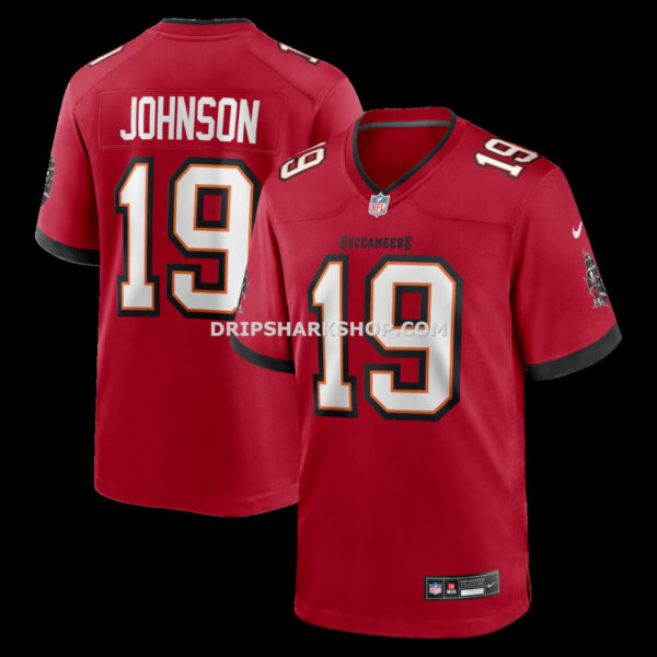 NFL30e712G04-257aef Mens Nike Keyshawn Johnson Red Tampa Bay Buccaneers Game Retired Player Jersey