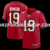 NFL30e712M01-873106 Mens Nike Keyshawn Johnson Red Tampa Bay Buccaneers Game Retired Player Jersey