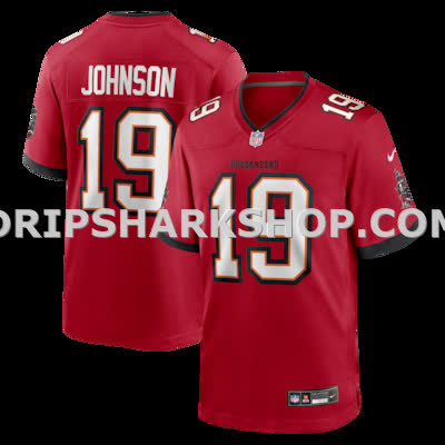 Mens Nike Keyshawn Johnson Red Tampa Bay Buccaneers Game Retired Player Jersey