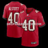 Mens Nike Mike Alstott Red Tampa Bay Buccaneers Retired Player Game Jersey