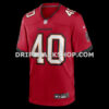 Mens Nike Mike Alstott Red Tampa Bay Buccaneers Retired Player Game Jersey