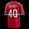 Mens Nike Mike Alstott Red Tampa Bay Buccaneers Retired Player Game Jersey