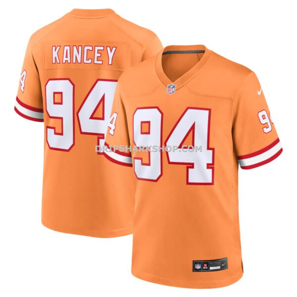 Mens Nike Calijah Kancey Orange Tampa Bay Buccaneers Alternate Game Jersey