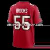 Mens Nike Derrick Brooks Red Tampa Bay Buccaneers Game Retired Player Jersey